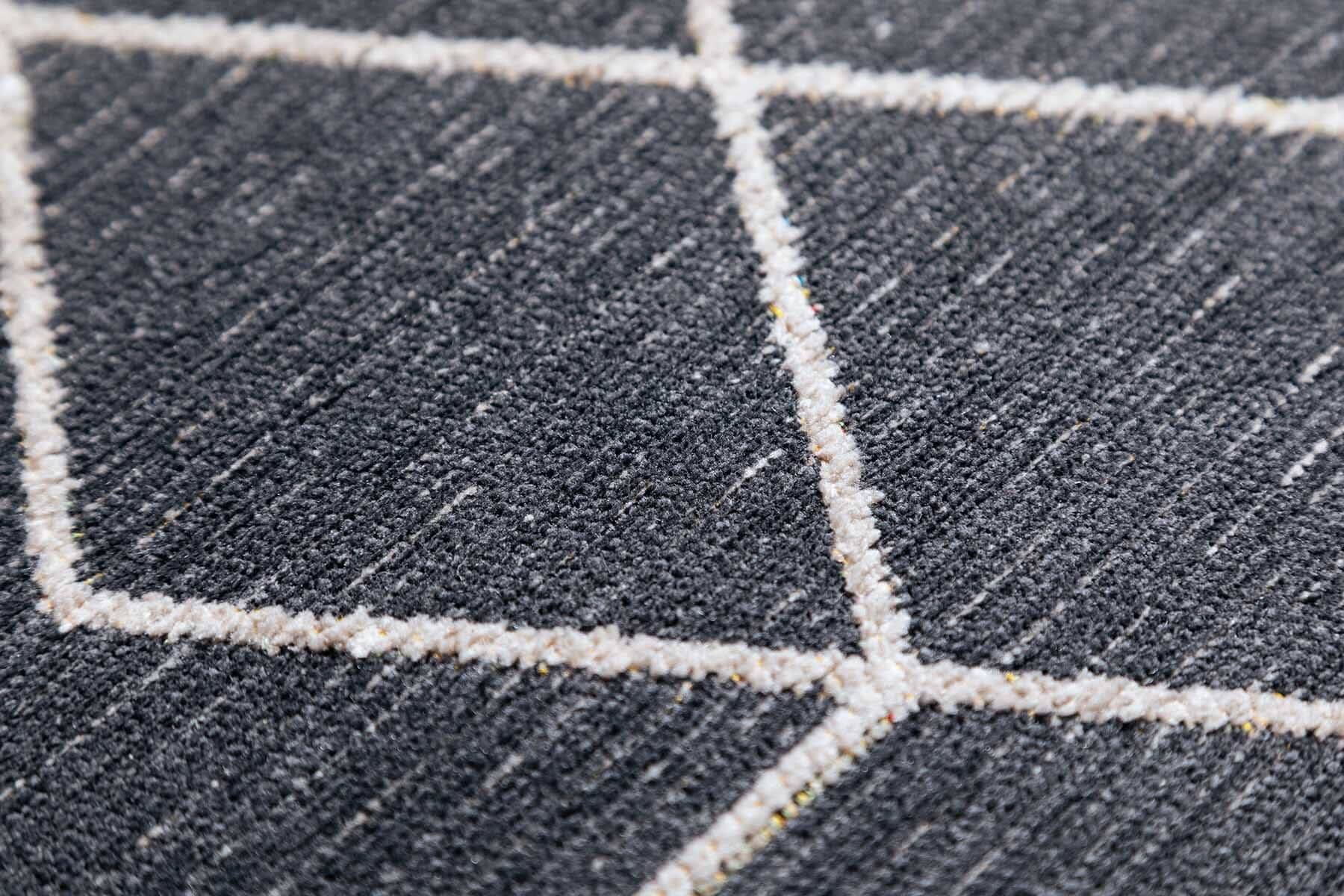 Moderner Teppich CUBE ANTHRACITE - Waschbarer Teppich – Bild 6